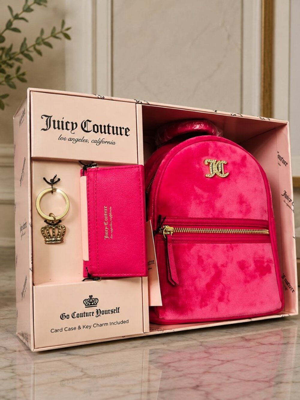 Juicy Couture Mini Backpack Gift Set – Hot Pink NWT